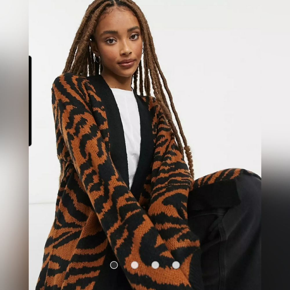 Wednesday's Girl Sweater Coat Cardigan - Small